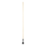 Snap-On Hardwood Dust Mop Handle, 1.5" dia x 60", Natural