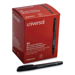 Pen-Style Permanent Marker Value Pack, Fine Bullet Tip, Black, 60/pack