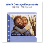 Small Binder Pockets, Standard, 7-Hole Punched, Assorted, 9.25 x 5.5, 5/Pack