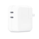 Apple 35W Dual USB-C Power Adapter for Laptop, iPhone, iPad, MacBook, White (MW2K3AM/A)
