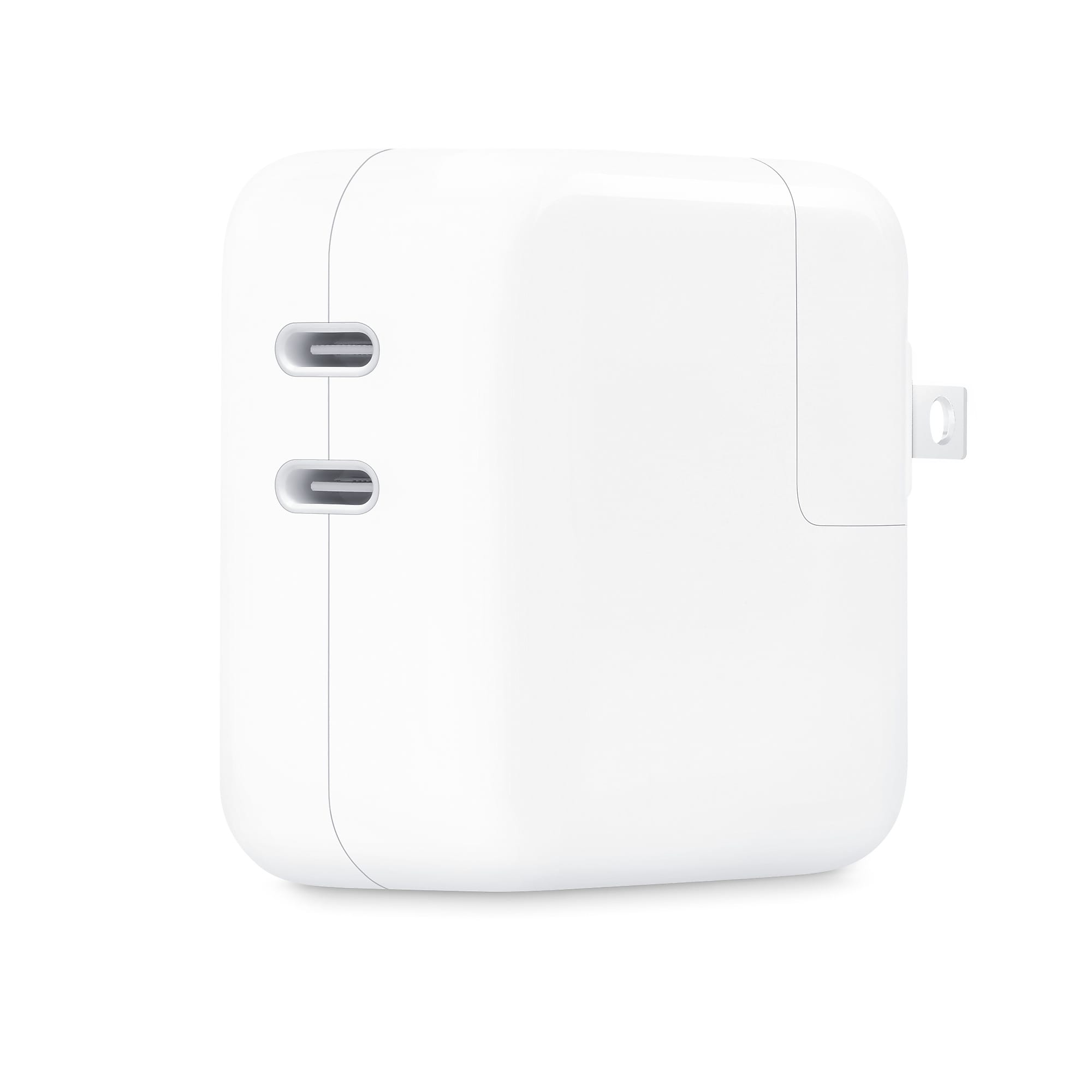 Apple 35W Dual USB-C Power Adapter for Laptop, iPhone, iPad, MacBook, White (MW2K3AM/A)