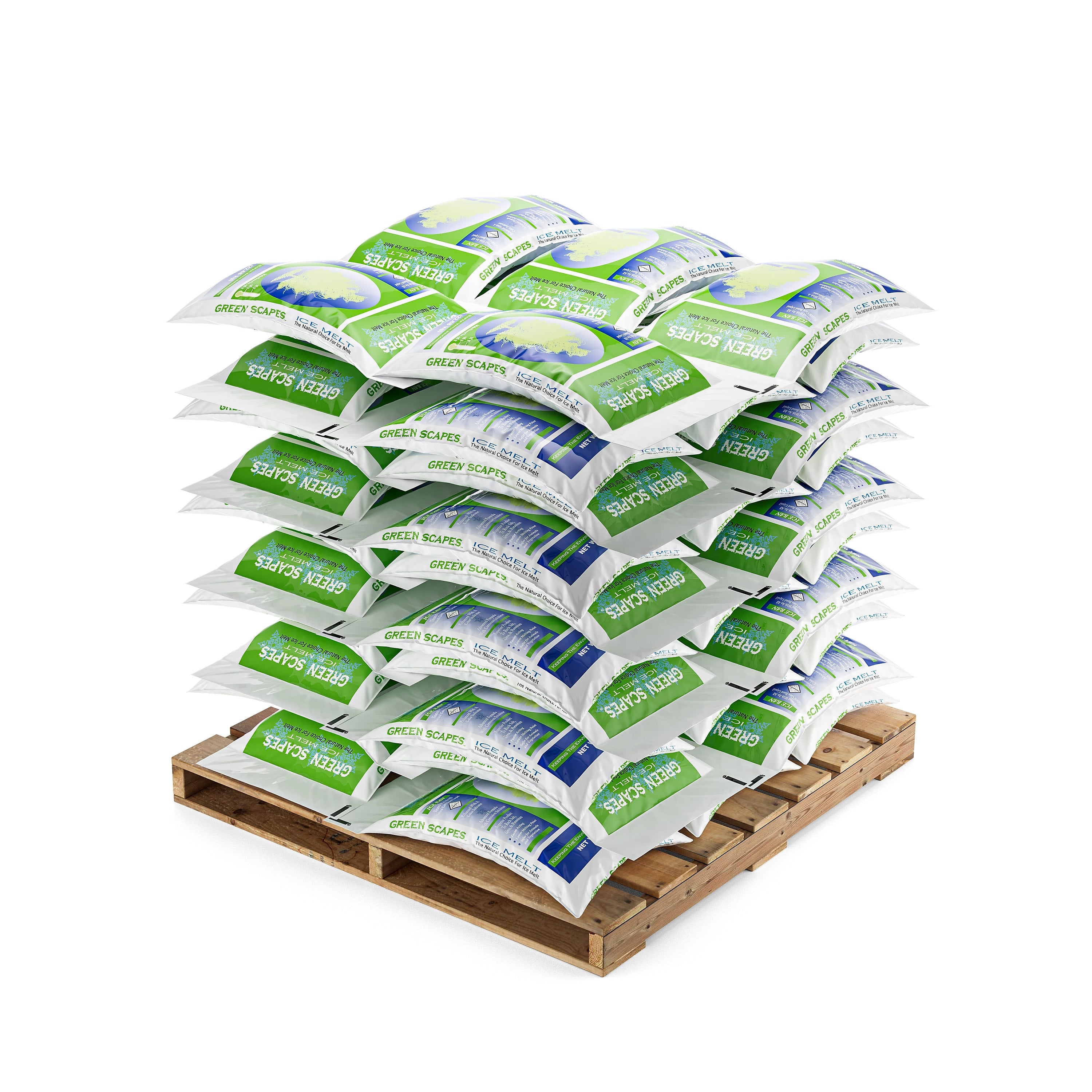 Scotwood Industries Green Scapes Pet Friendly Ice Melt Pellets, 50 lb. Bag, 50 Bags/Pallet, 4/Pallet (50BGREEN4P)