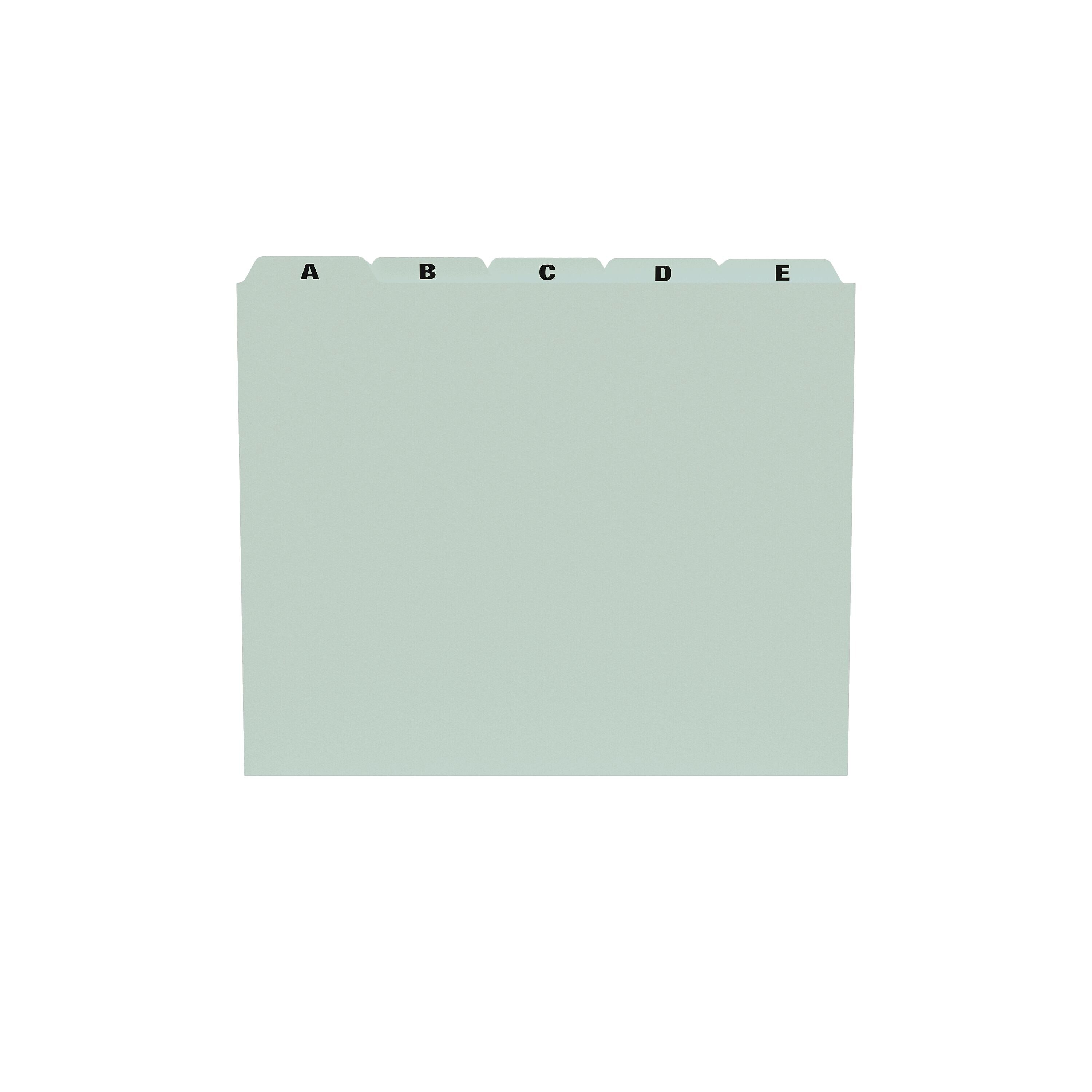 Staples® A-Z Index File Guide, Letter, Light Green, 25/Set (TR118273)