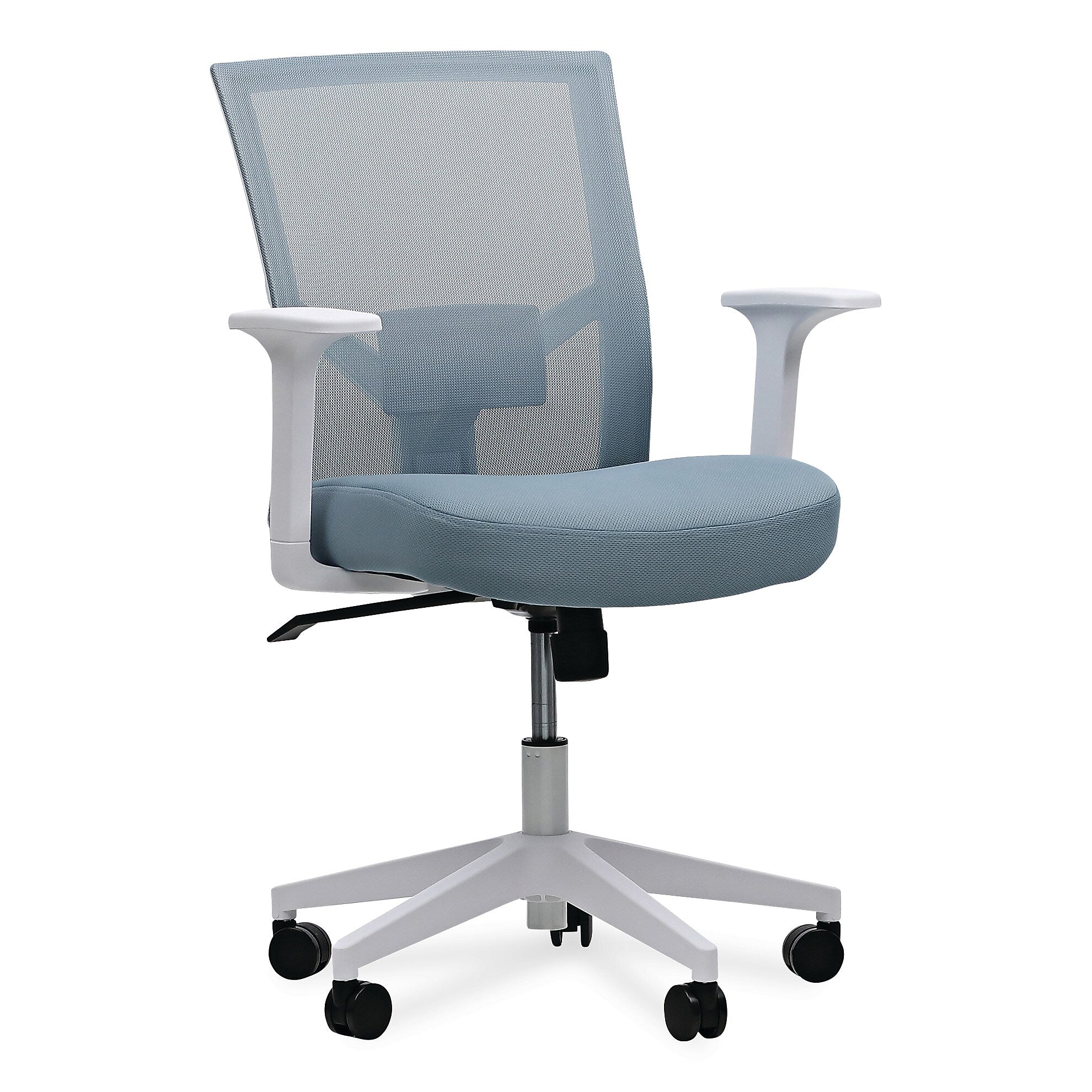 Alera Fixed Arm Fabric Task Chair, Seafoam Blue (ALEWS42B77)