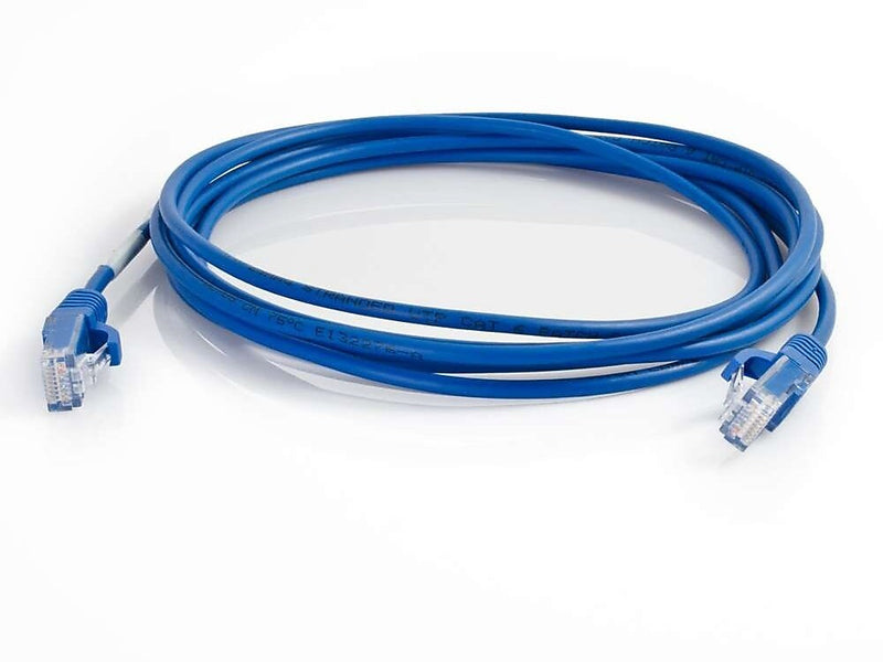 C2G Cables to Go 10' CAT-6 UTP Ethernet Patch Cable, 28 AWG, Blue (01083)