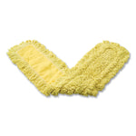 Trapper Commercial Dust Mop, Looped-End Launderable, 5" X 48", Yellow