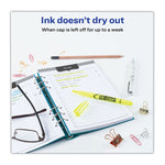 Hi-Liter Pen-Style Highlighters, Fluorescent Yellow Ink, Chisel Tip, Yellow/black Barrel, Dozen