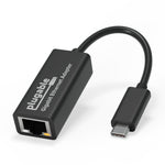 Plugable USB Type-C Gigabit Ethernet Adapter, Male to Female, Black (USBC-E1000)