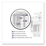 Atr480 Time Clock And Accessories Bundle, Digital Display, White/charcoal