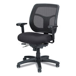 Apollo Multi-Function Mesh Task Chair, Supports Up To 250 Lb, 18.9" To 22.4" Seat Height, Silver Seat/back, Black Base