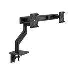 Humanscale M8.1 Adjustable Dual Monitor Arm, Up to 28" Monitors, Black (M82CBB)