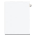 Preprinted Legal Exhibit Side Tab Index Dividers, Avery Style, 10-Tab, 52, 11 X 8.5, White, 25/pack, (1052)