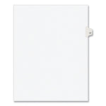 Preprinted Legal Exhibit Side Tab Index Dividers, Avery Style, 10-Tab, 57, 11 X 8.5, White, 25/pack, (1057)