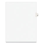 Preprinted Legal Exhibit Side Tab Index Dividers, Avery Style, 10-Tab, 58, 11 X 8.5, White, 25/pack, (1058)