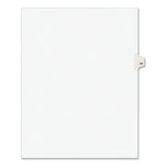 Preprinted Legal Exhibit Side Tab Index Dividers, Avery Style, 10-Tab, 59, 11 X 8.5, White, 25/pack, (1059)