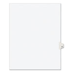 Preprinted Legal Exhibit Side Tab Index Dividers, Avery Style, 10-Tab, 67, 11 X 8.5, White, 25/pack, (1067)