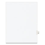 Preprinted Legal Exhibit Side Tab Index Dividers, Avery Style, 10-Tab, 70, 11 X 8.5, White, 25/pack, (1070)