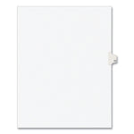 Preprinted Legal Exhibit Side Tab Index Dividers, Avery Style, 10-Tab, 11, 11 X 8.5, White, 25/pack