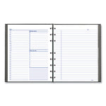 Notepro Undated Daily Planner, 9.25 X 7.25, Black Cover, Undated