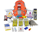 First Aid Only 209-Piece Shelter-in-Place Emergency Preparedness Backpack, Orange/Gray (91308)