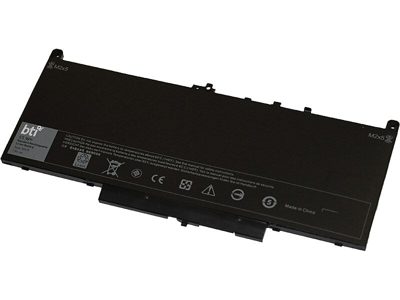 Battery Technology Li-Polymer Replacement Battery for Dell Latitude E7270, E7470, 7105mAh (451-BBSY-BTI)