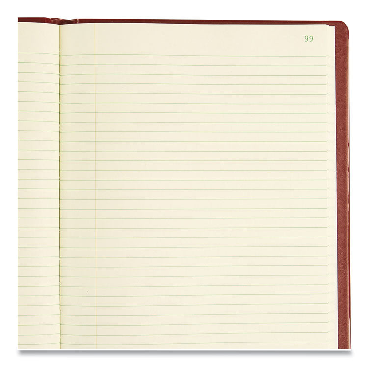 National Brand Red Vinyl Series Journal, 1-Subject, Medium/College Rule, Red Cover, (300) 10 x 7.75 Sheets