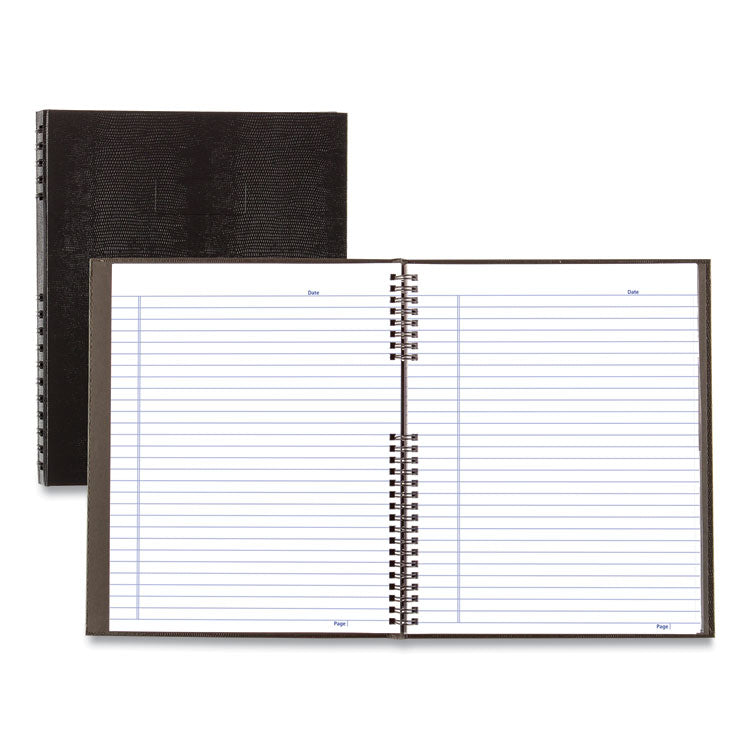 NotePro Notebook, 1-Subject, Medium/College Rule, Black Cover, (75) 11 x 8.5 Sheets
