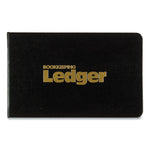 Four-Ring Ledger Binder Kit With A-Z Index, Black Cover, 8.5 X 5 Debit-Credit-Balance Sheets, 100 Sheets/book