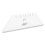 Safety Utility Knife Blades, Rounded Tip, Ceramic Zirconium Oxide, 2/pack