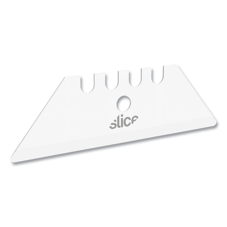Safety Utility Knife Blades, Rounded Tip, Ceramic Zirconium Oxide, 2/pack