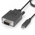 Plugable 6' VGA to USB-C Video Cable, Male to Male, Black (USBC-VGA-CABLE)