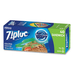 Resealable Sandwich Bags, 6.5" x 5.88", Clear, 40/Box