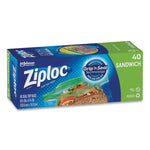 Resealable Sandwich Bags, 6.5" x 5.88", Clear, 40 Bags/Box, 12 Boxes/Carton