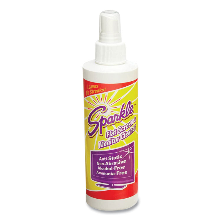 Flat Screen And Monitor Cleaner, Pleasant Scent, 8 Oz Bottle, 2/pack, 6/carton
