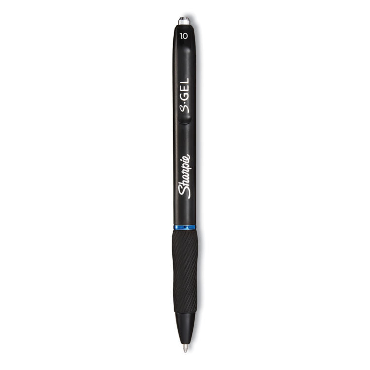 S-Gel High-Performance Gel Pen, Retractable, Bold 1 Mm, Blue Ink, Black Barrel, 36/pack