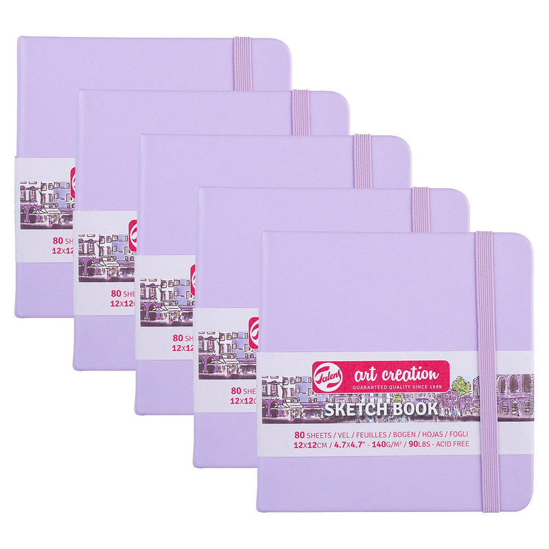 Talens Art Creation 4.7" x 4.7" Sketch Book, 80 Sheets/Book, 5/Bundle (TLN9314134M-5)