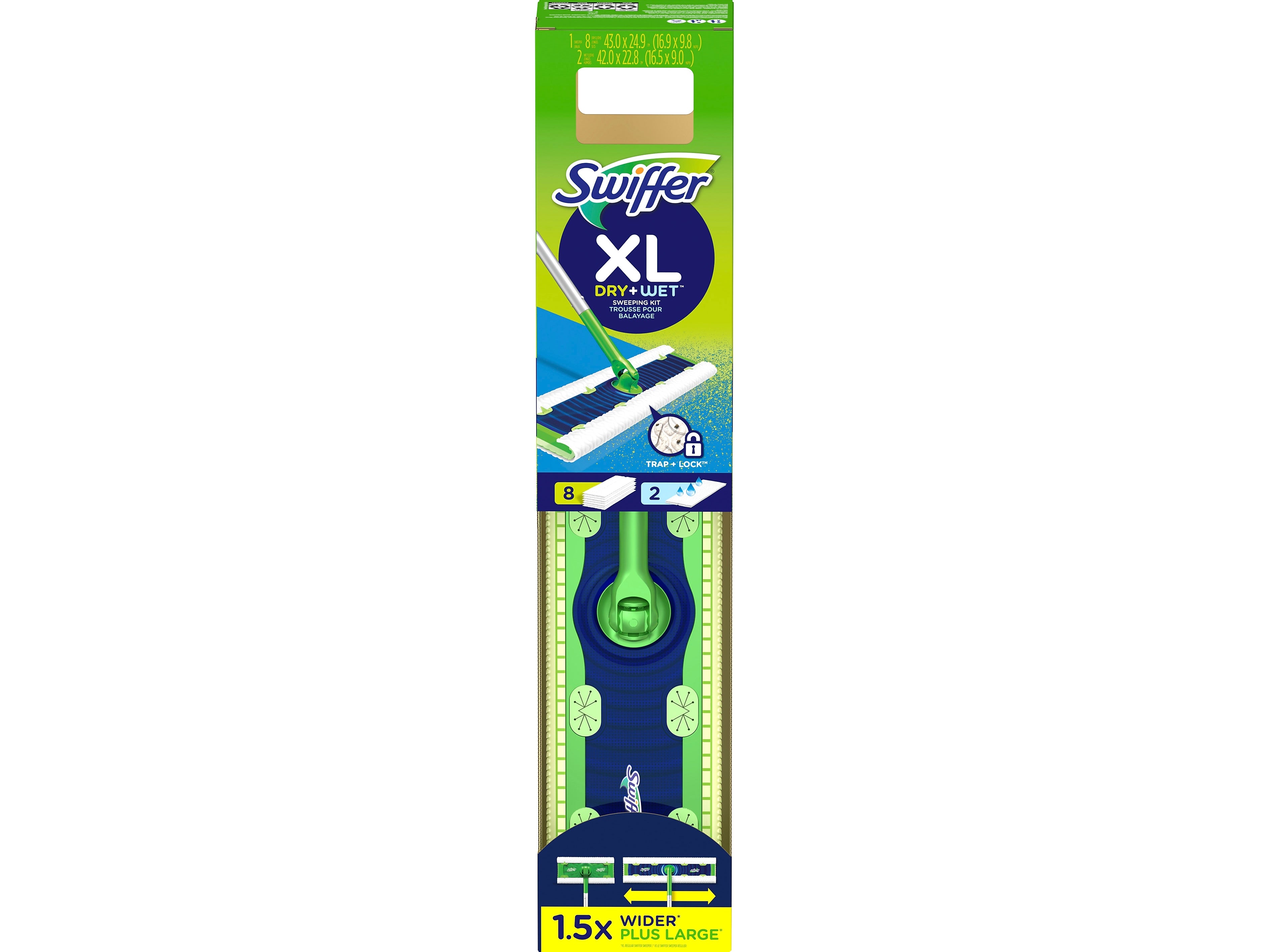 Swiffer Sweeper XL Dry + Wet Dust Mop Frame Kit, Multicolor (01096)