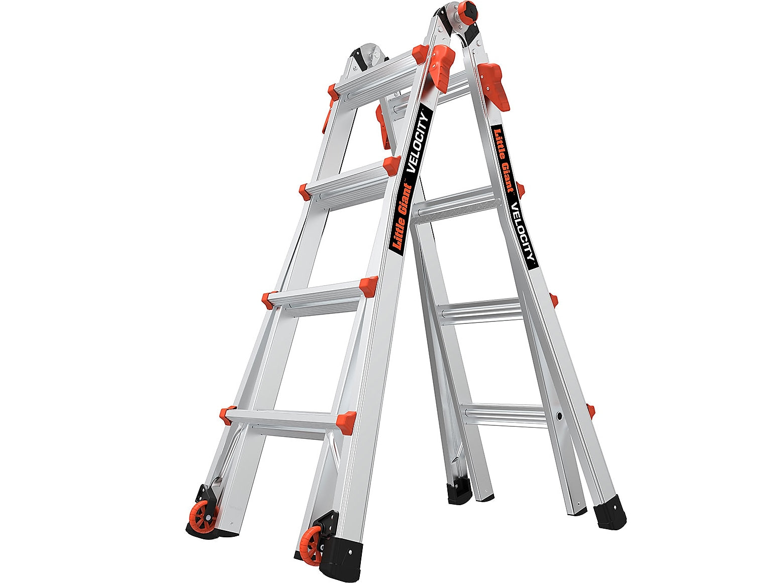Little Giant Ladders Velocity 4.58' Aluminum Extension Ladder, 300 lb. Capacity (15417-001)