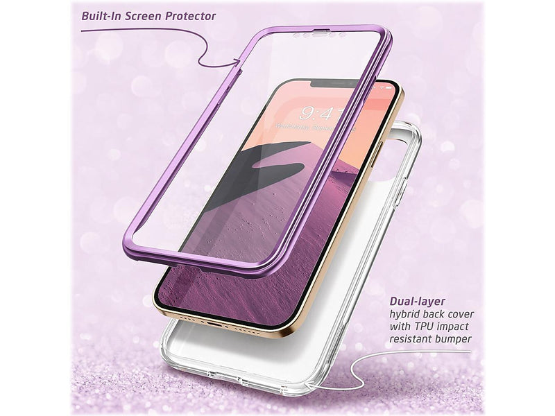 i-Blason Cosmo MagSafe Rugged Case for iPhone 12 Pro Max, Marble Purple (iPhone2020-6.7-Cosmo-SP-Ameth)