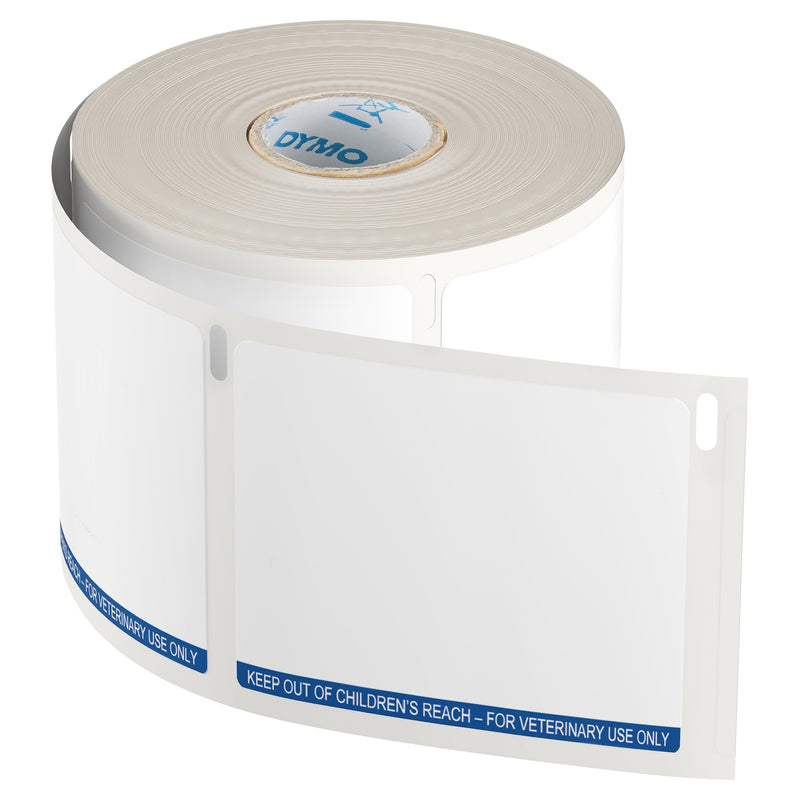 DYMO® LabelWriter™ Veterinary Prescription Labels, 2-3/4" x 2-1/8,", 400 Labels/Roll, 6 Rolls/Box (2187328)