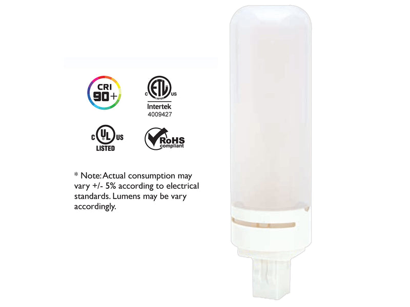Viribright 8-Watts Soft White LED PL Commercial Bulb, 6/Pack (750156)