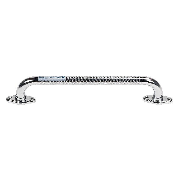 Dynarex Rotating Flange Knurled Grab Bar, 16" Inches, Chrome (10312)