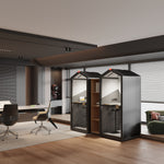 Flexispot Quick Install Series Solo Pro Sound Absorbing Privacy Booth, Black (EP1SB)