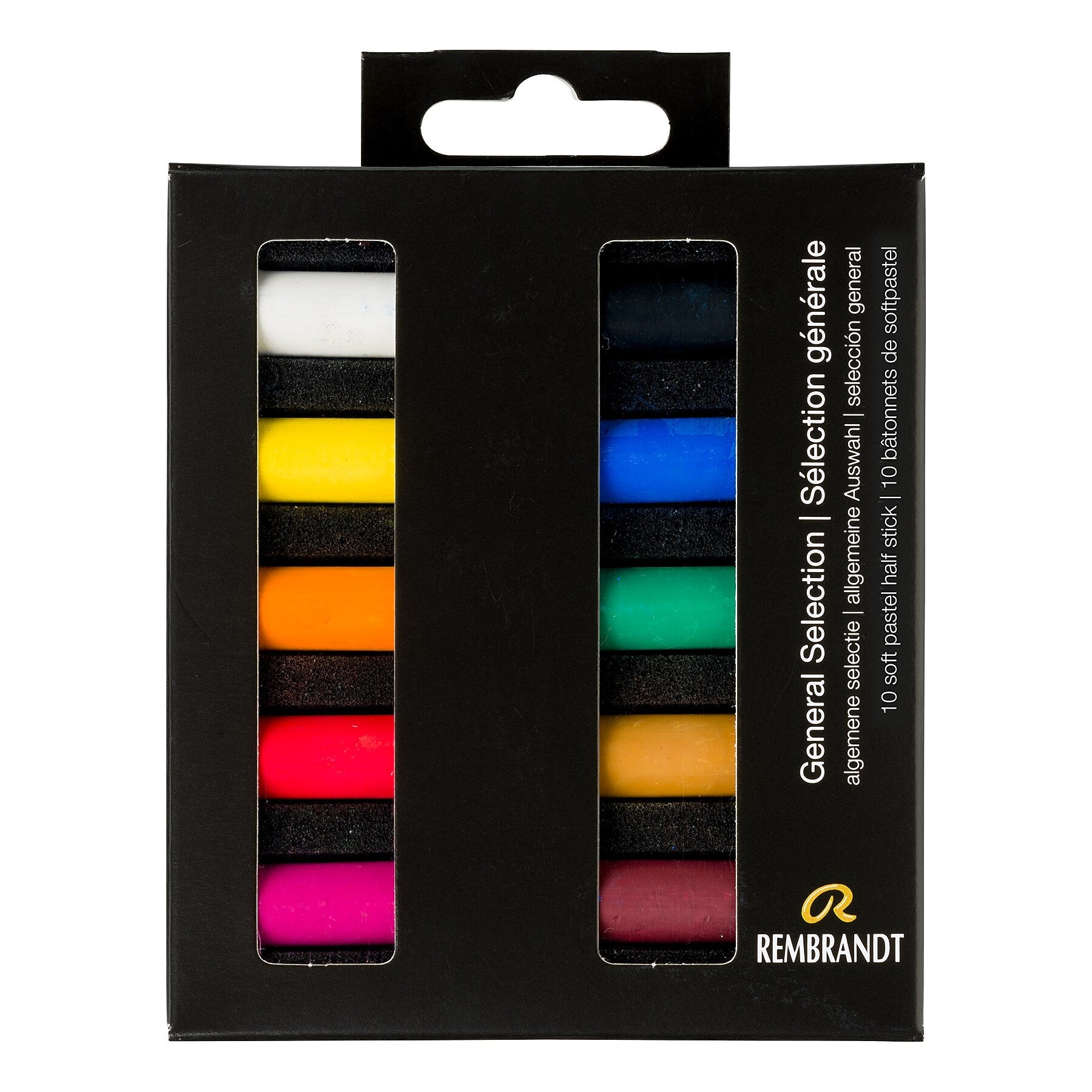 Rembrandt Soft Pastel Micro Sets, Assorted Colors, 10/Set (RBX31821000)