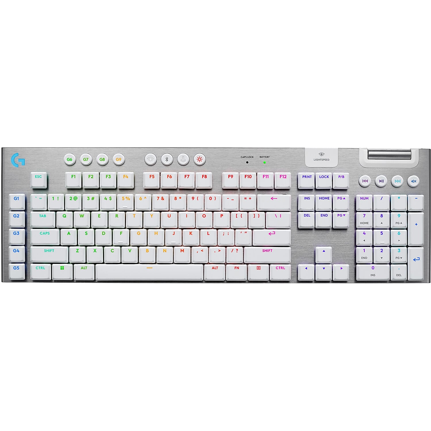Logitech G915 X LIGHTSPEED Wireless Gaming Tactile Switches Mechanical Keyboard, White (920-012685)