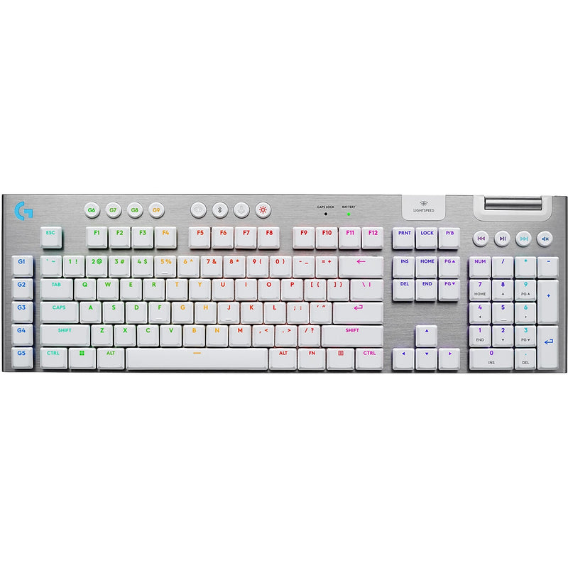 Logitech G915 X LIGHTSPEED Wireless Gaming Tactile Switches Mechanical Keyboard, White (920-012685)