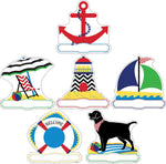 Barker Creek Nautical Chevron Calssroom Set, 403/Set (BCP3526)