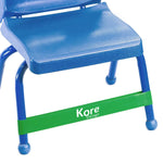 Kore Design Chair Fidget Latex Kick Bands, Green, 10/Pack (KD-KB1002)