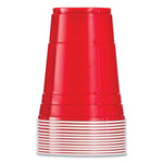 SOLO Party Plastic Cold Drink Cups, 16 oz, Red, 50/Bag, 20 Bags/Carton