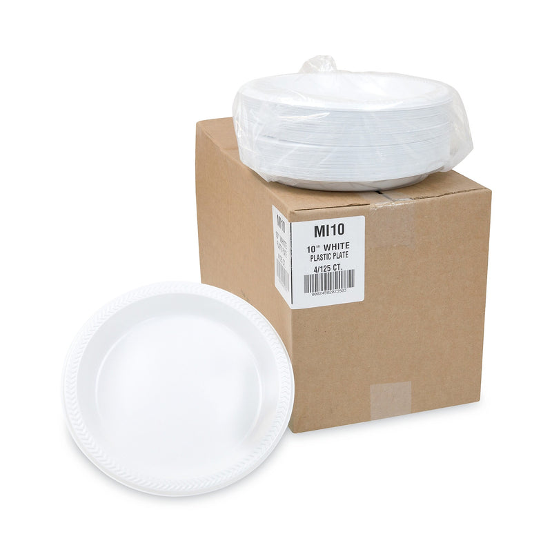 PLATE,10.25" 1COMP PLS,WH